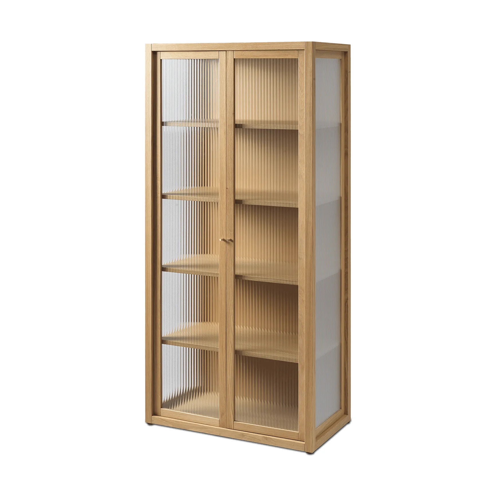 Reed Vitrinenschrank 70x155 cm, Natural oak Ferm Living