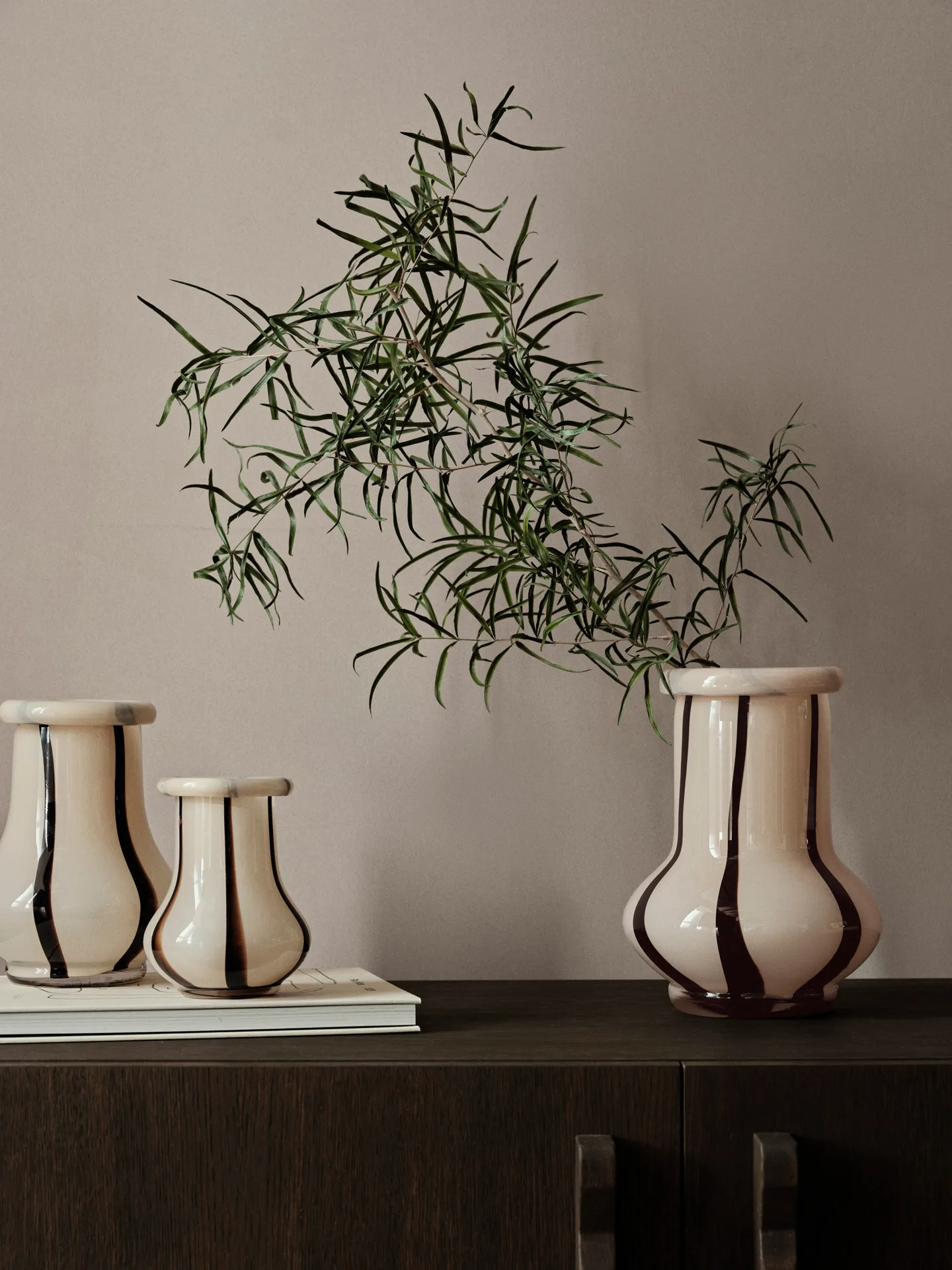Riban Vase 24 cm, Cream Ferm Living