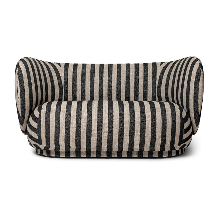 Rico 2-Sitzer Sofa, Louisiana sand black Ferm Living