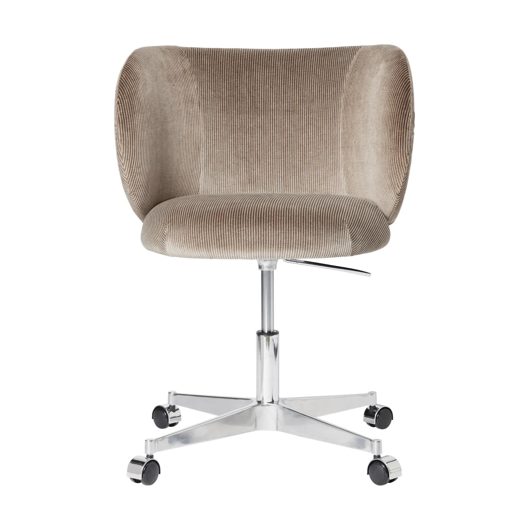 Rico dining chair auf Rädern Devoré Velvet, Flint Grey Ferm Living