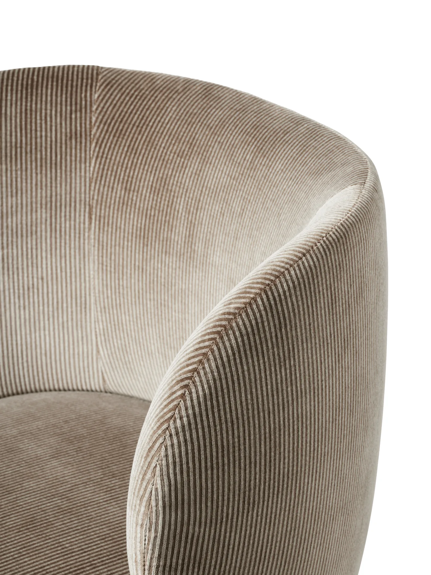 Rico dining chair auf Rädern Devoré Velvet, Flint Grey Ferm Living