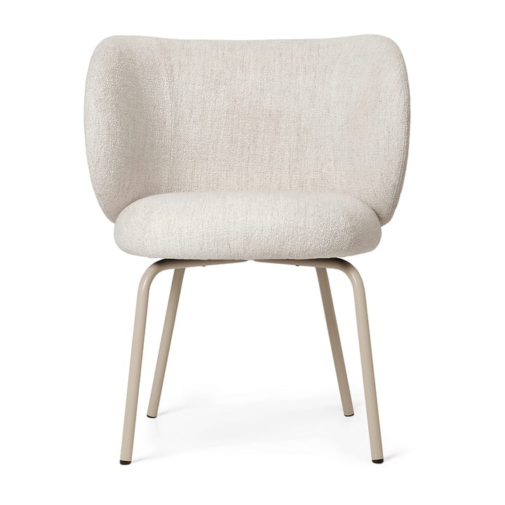 Rico dining chair bouclé - Off-white-cashmere - Ferm LIVING