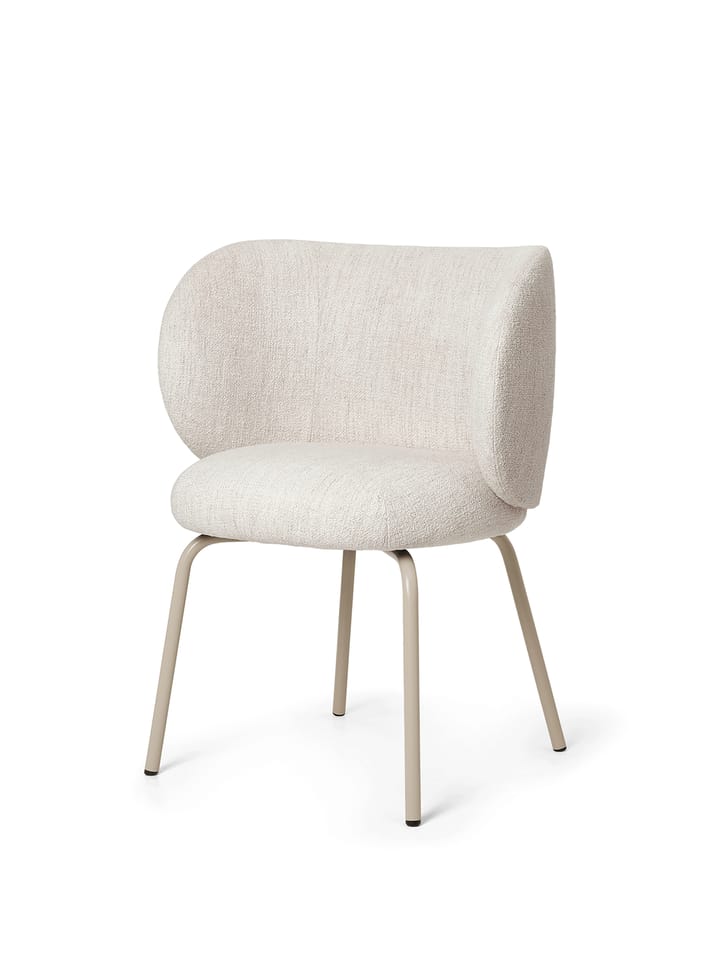 Rico dining chair bouclé - Off-white-cashmere - ferm LIVING