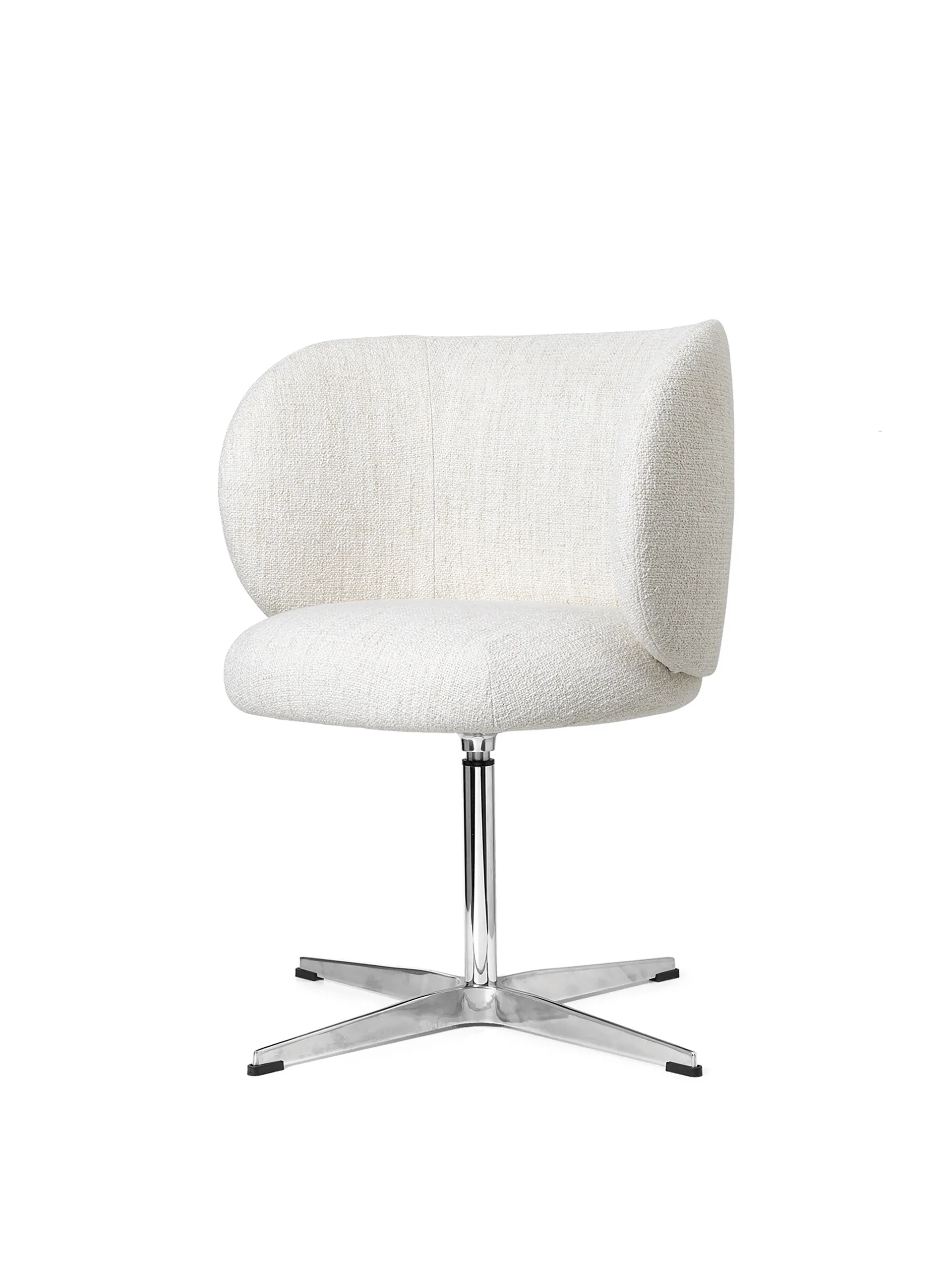 Rico dining chair swivel bouclé, Off-white Ferm Living