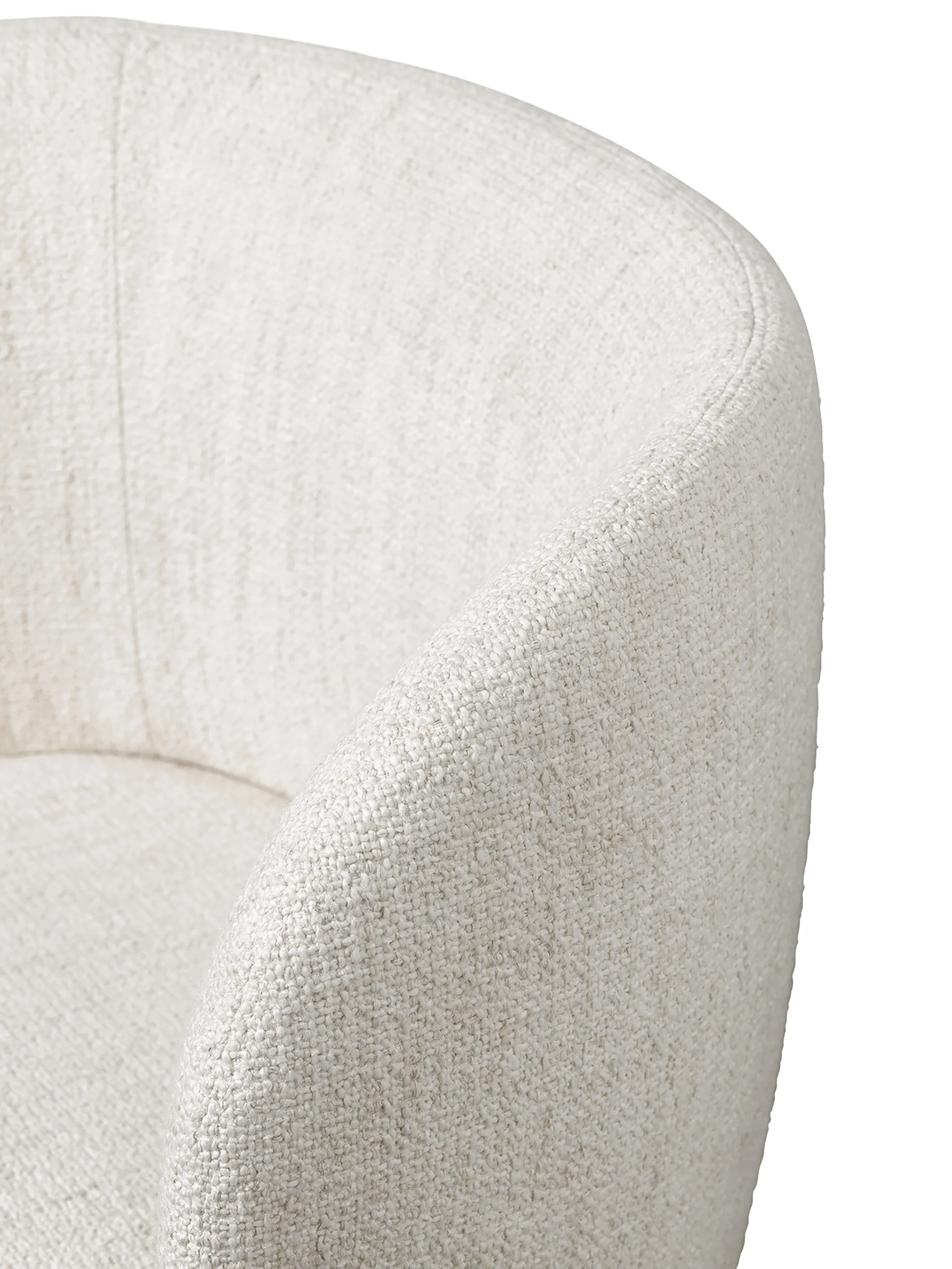 Rico dining chair swivel bouclé, Off-white Ferm Living