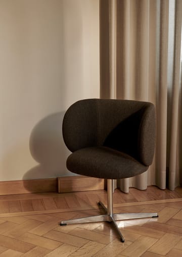 Rico dining chair swivel hallingdal - Dark grey brown - Ferm Living