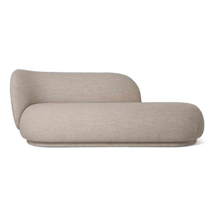 Rico divan Chaiselongue bouclé links - Sand - Ferm Living