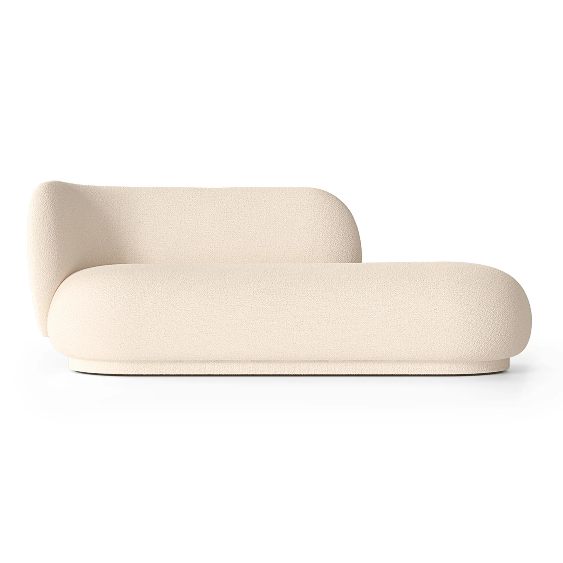 Rico divan Chaiselongue bouclé links, Wool offwhite Ferm Living