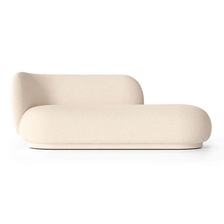 Rico divan Chaiselongue bouclé links - Wool offwhite - Ferm Living