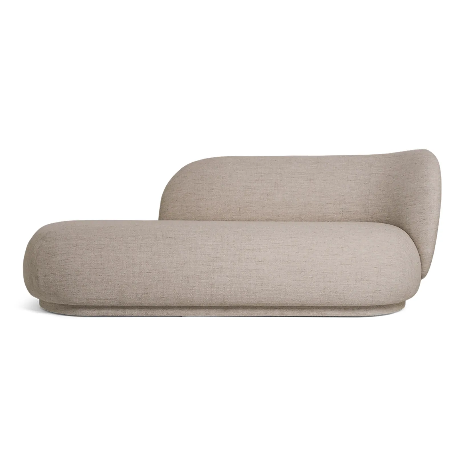 Rico divan Chaiselongue bouclé rechts, Bouclé sand Ferm Living