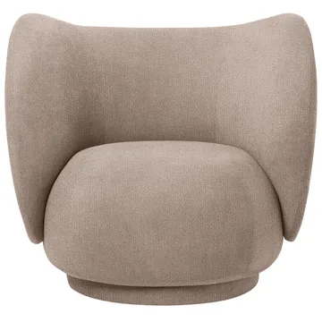 Rico lounge chair bouclé - Sand - Ferm Living