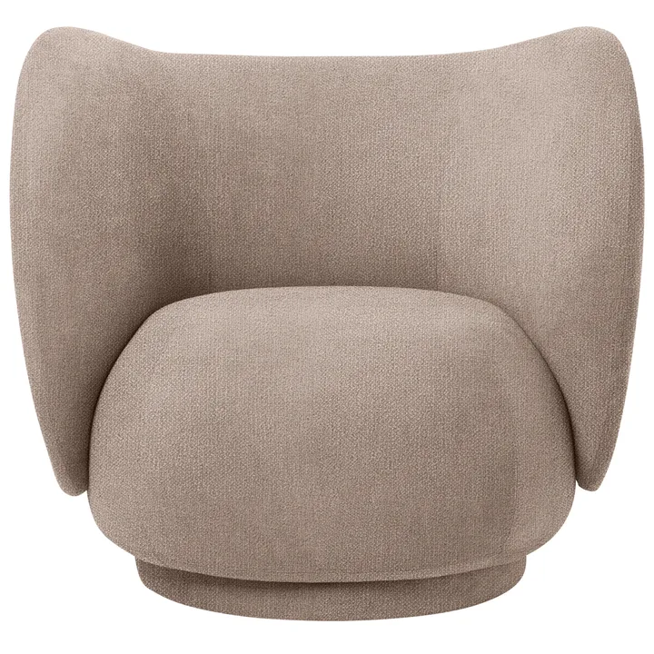 Rico lounge chair bouclé - Sand - Ferm Living