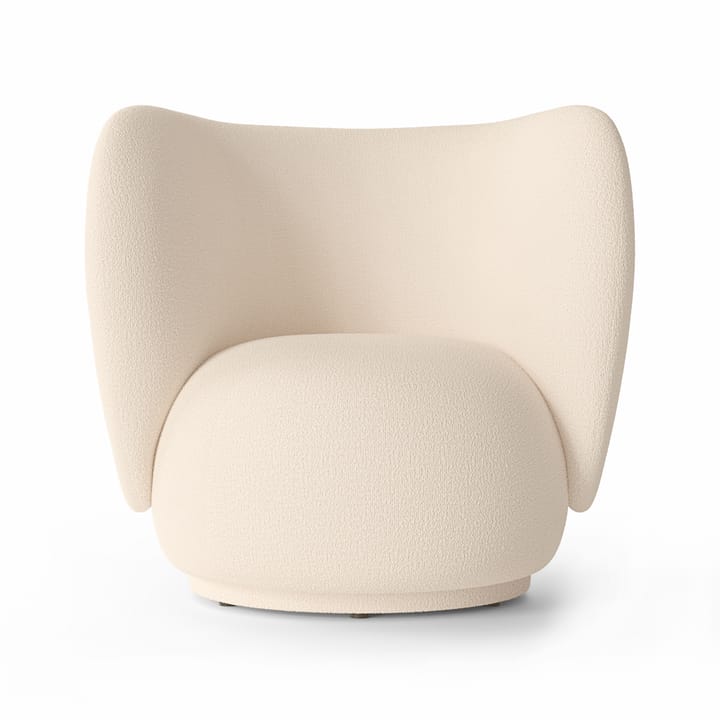 Rico lounge chair bouclé - Wool bouclé offwhite - ferm LIVING