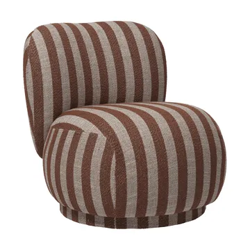 Rico Lounge Chair Piccolo Sessel - Louisiana, Sand-chocolate - Ferm Living