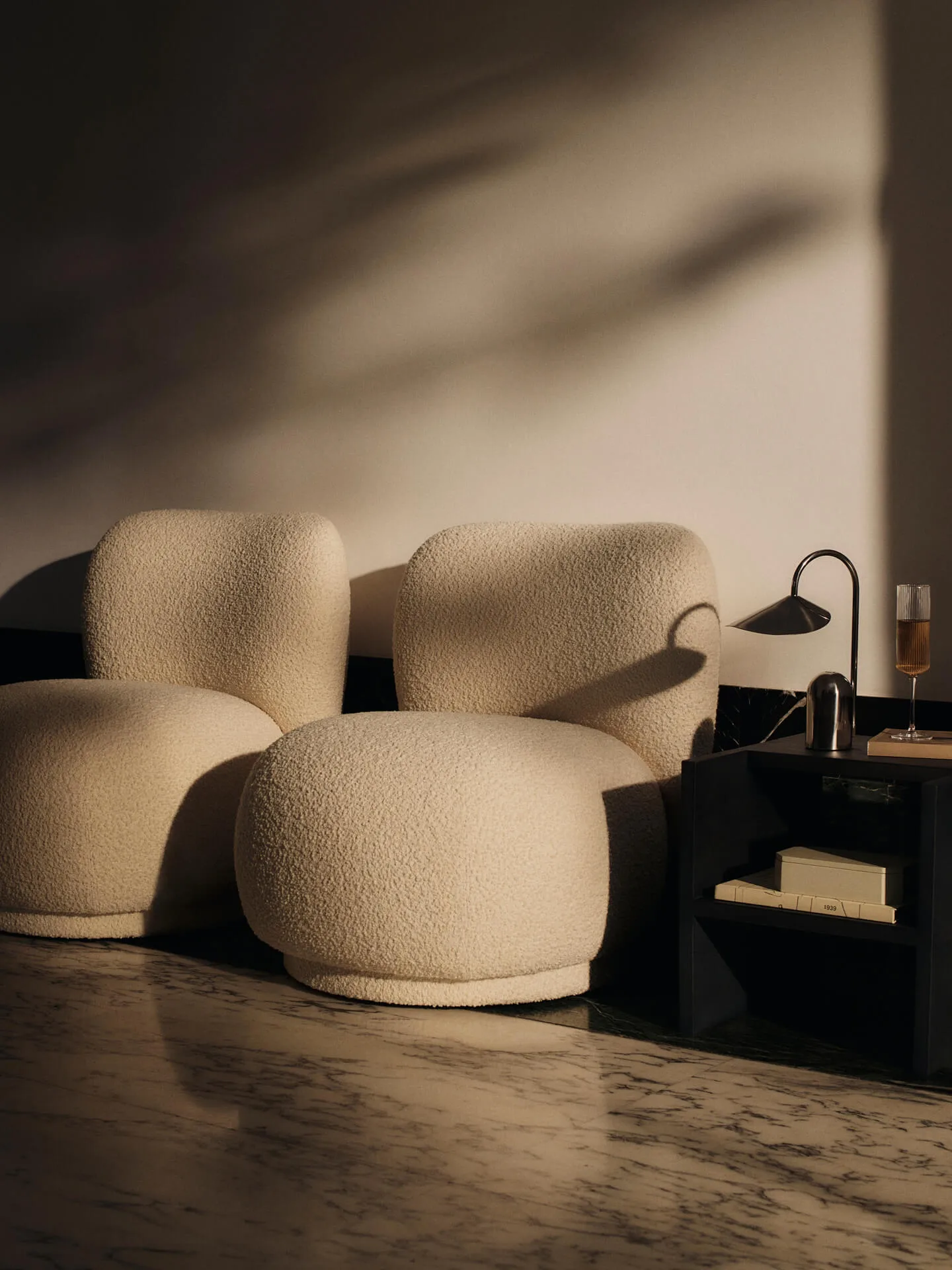 Rico Lounge Chair Piccolo Sessel, Nordic Bouclé-Off-white Ferm Living