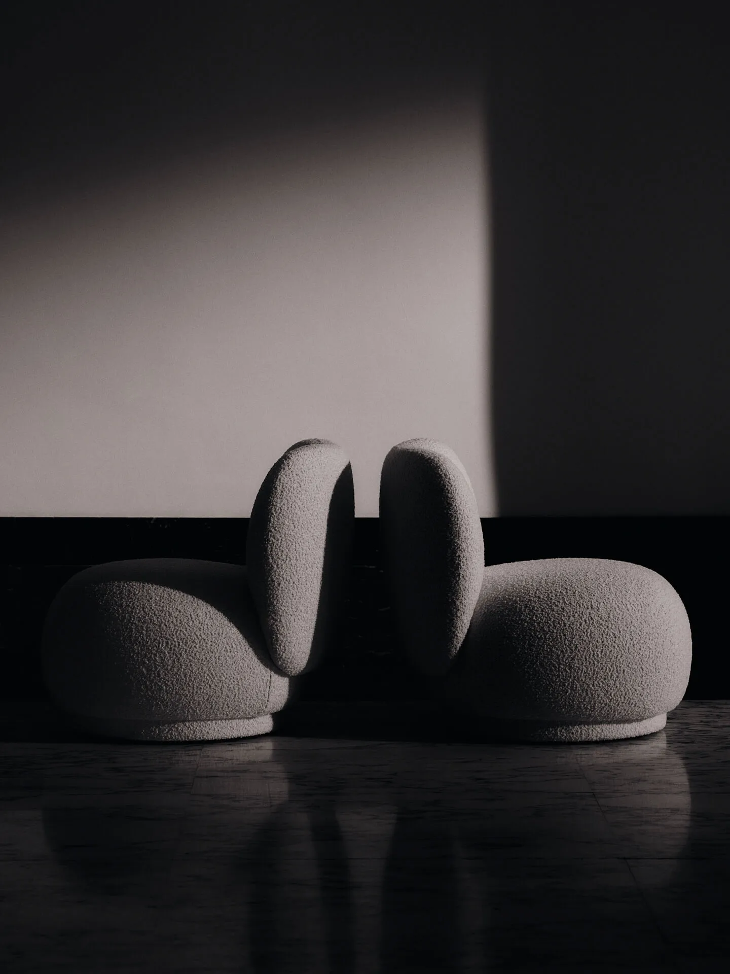 Rico Lounge Chair Piccolo Sessel, Nordic Bouclé-Off-white Ferm Living