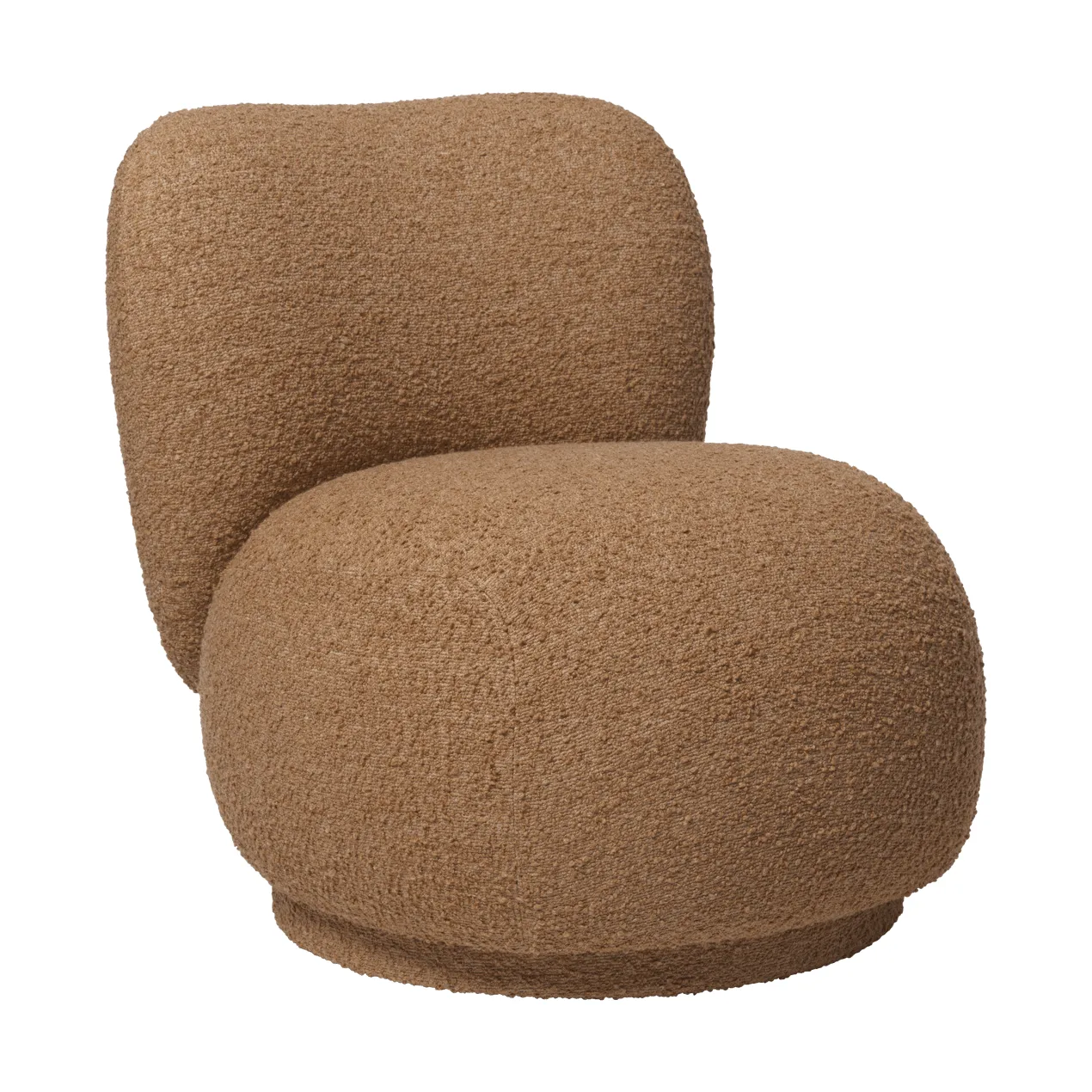 Rico lounge chair raw bouclé piccolo Sessel, Tan Ferm Living