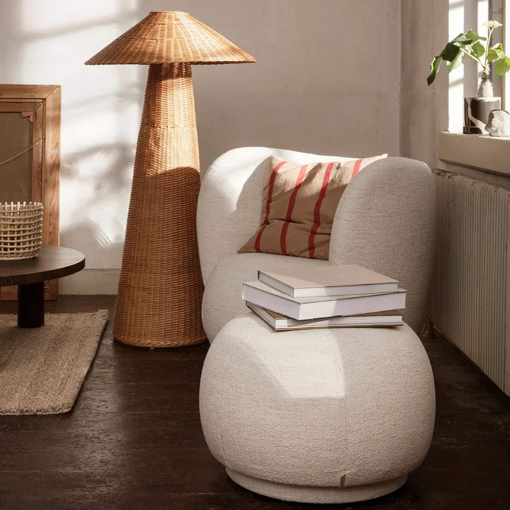 Rico lounge chair Sessel, Brown, brushed Ferm Living