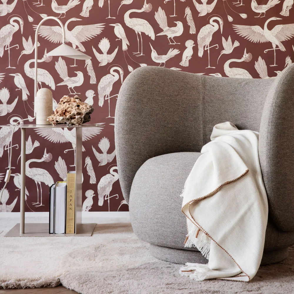Rico lounge chair Sessel, Brown, brushed Ferm Living