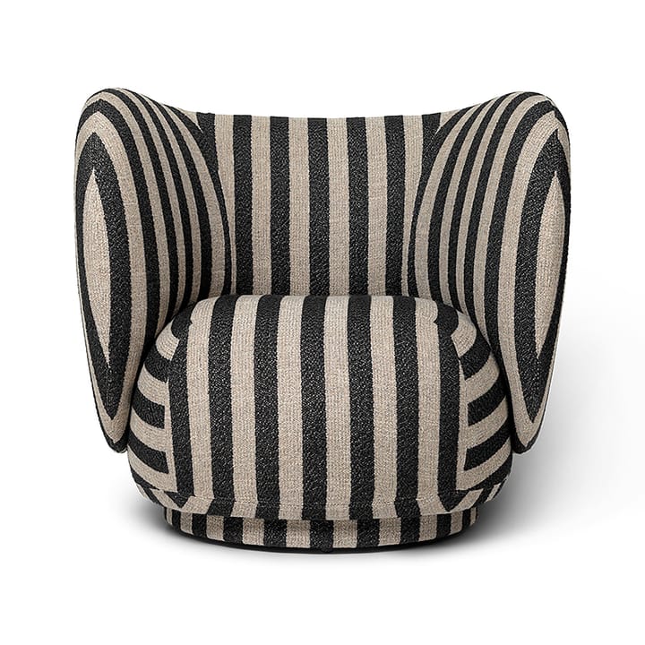 Rico lounge chair Sessel - Louisiana sand black - Ferm LIVING