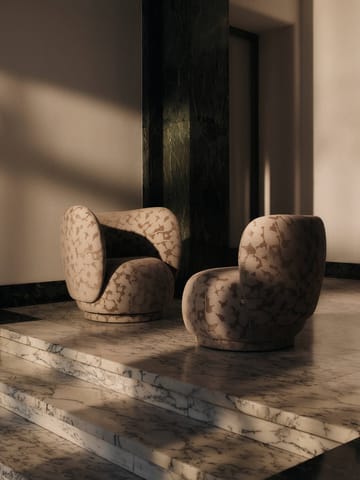 Rico lounge chair Sessel swivel - Cilla-Taupe - Ferm Living