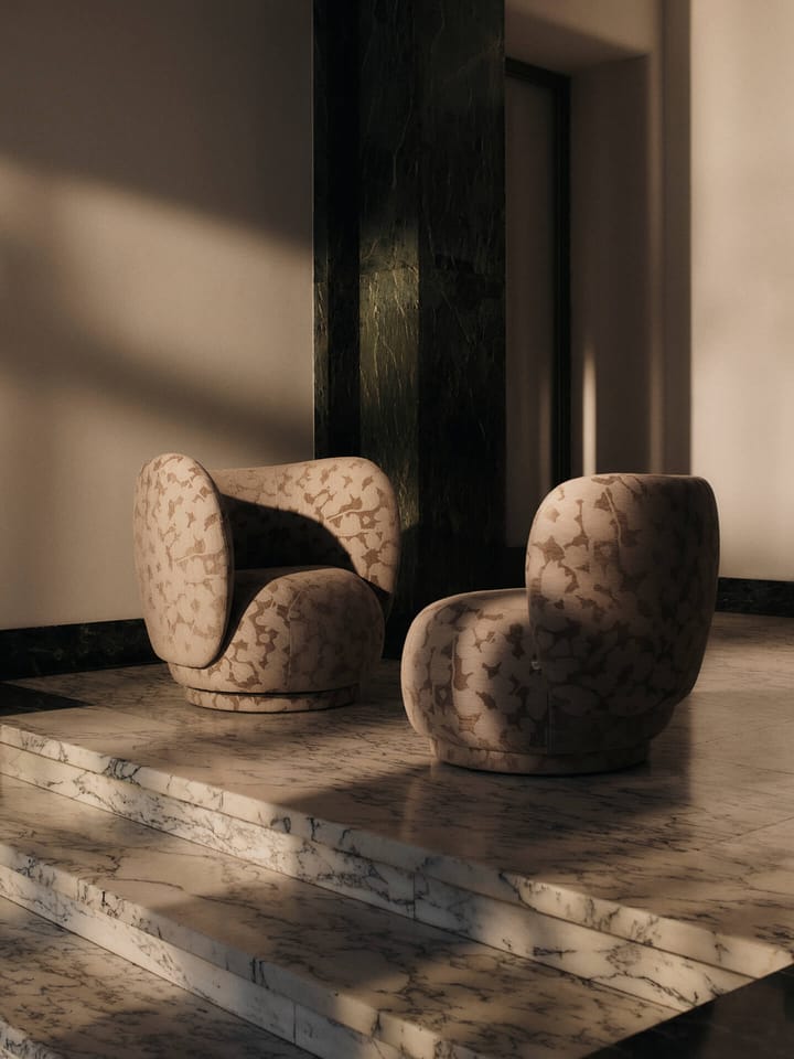 Rico lounge chair Sessel swivel, Cilla-Taupe Ferm Living