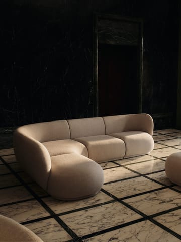 Rico open Sofa-Modul L - Soft bouclé-natural - Ferm Living
