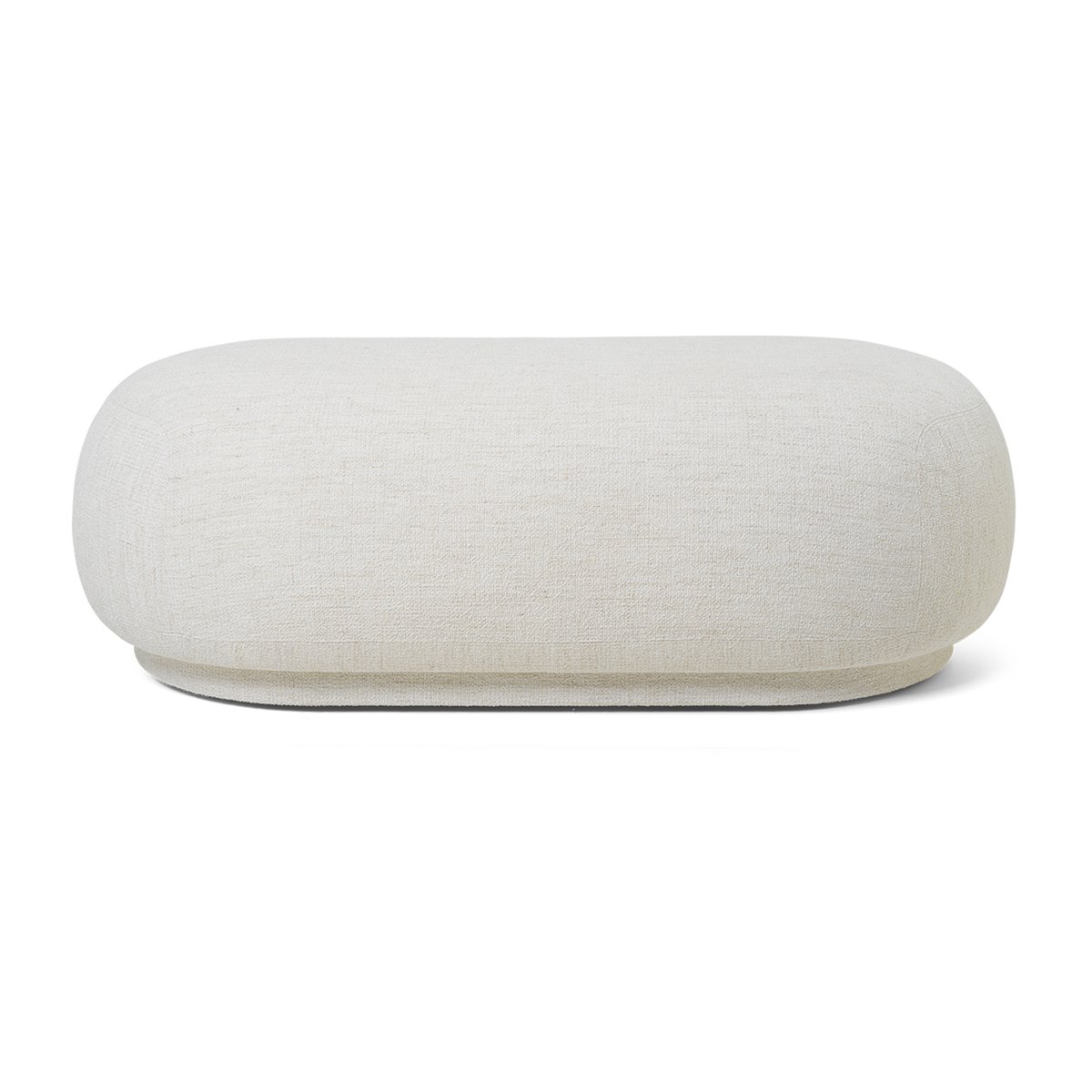 Ferm Living Rico ottoman Bouclé offwhite | Skandinavisches Design | Polsterhocker & Poufs | Weiß