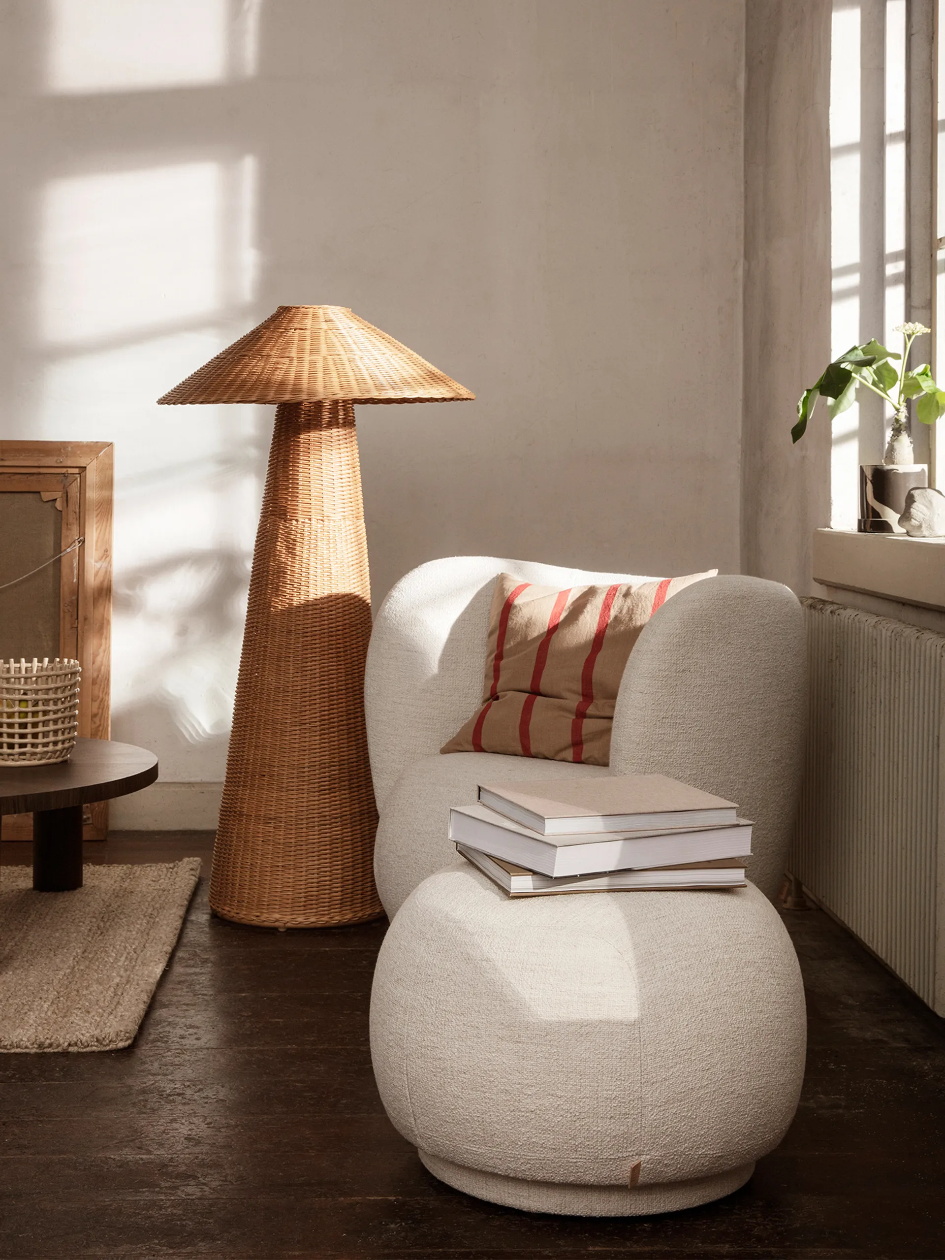 Rico pouf Sitzkissen, Bouclé offwhite Ferm Living