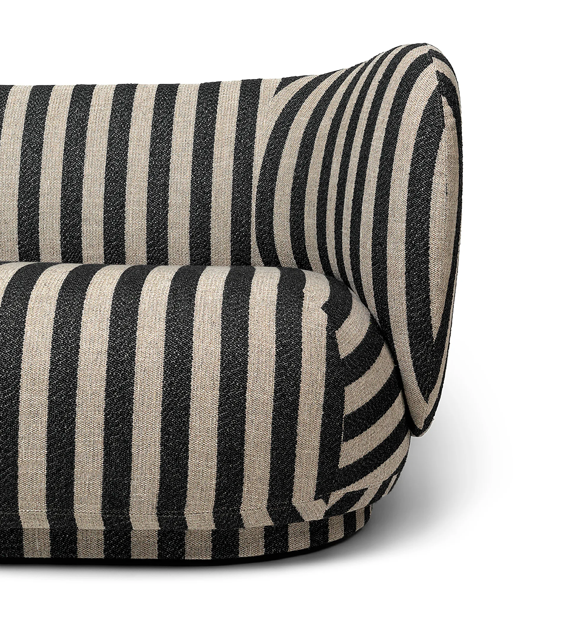 Rico Sofa 2-Sitzer, Louisiana sand black Ferm Living