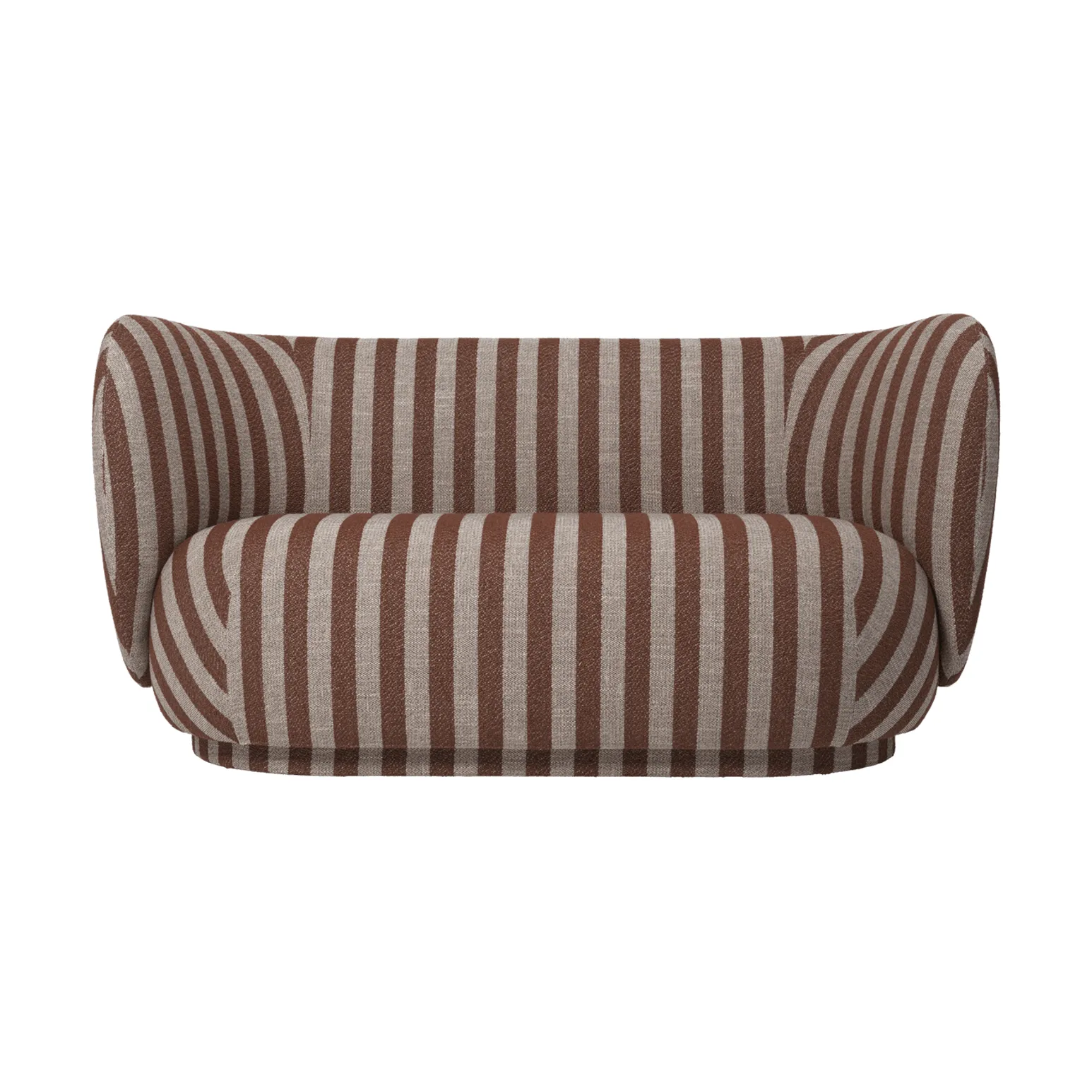 Rico Sofa 2-Sitzer, Louisiana, Sand-chocolate Ferm Living