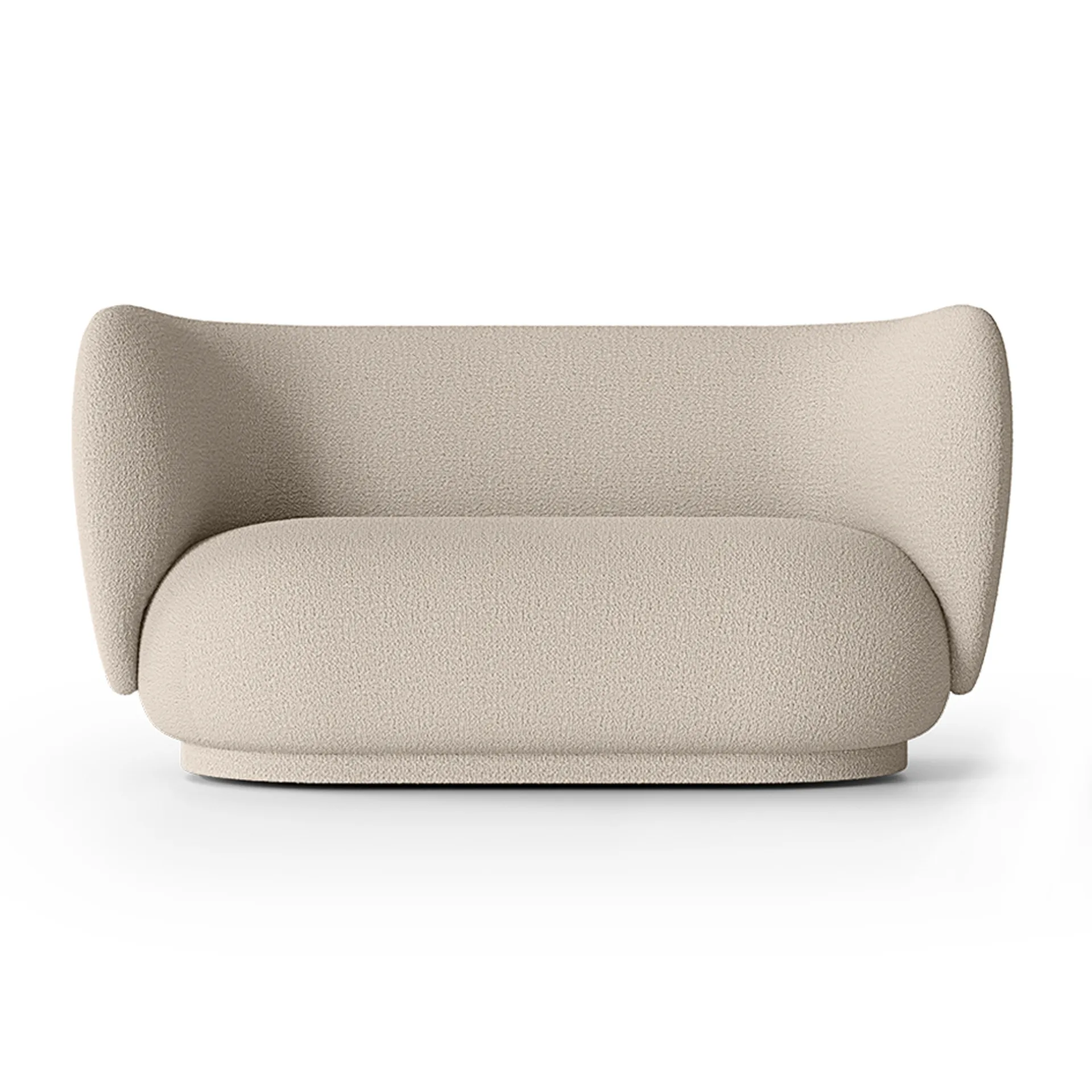 Rico Sofa bouclé 2-Sitzer, Wool bouclé natural Ferm Living