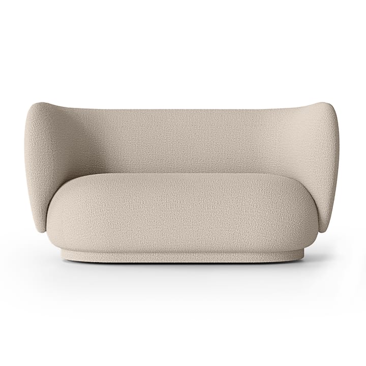 Rico Sofa bouclé 2-Sitzer - Wool bouclé natural - ferm LIVING