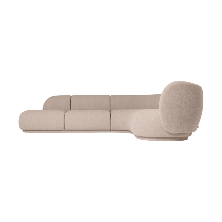 Rico Sofa-Modul Armrest L Soft Bouclé, Natural Ferm Living