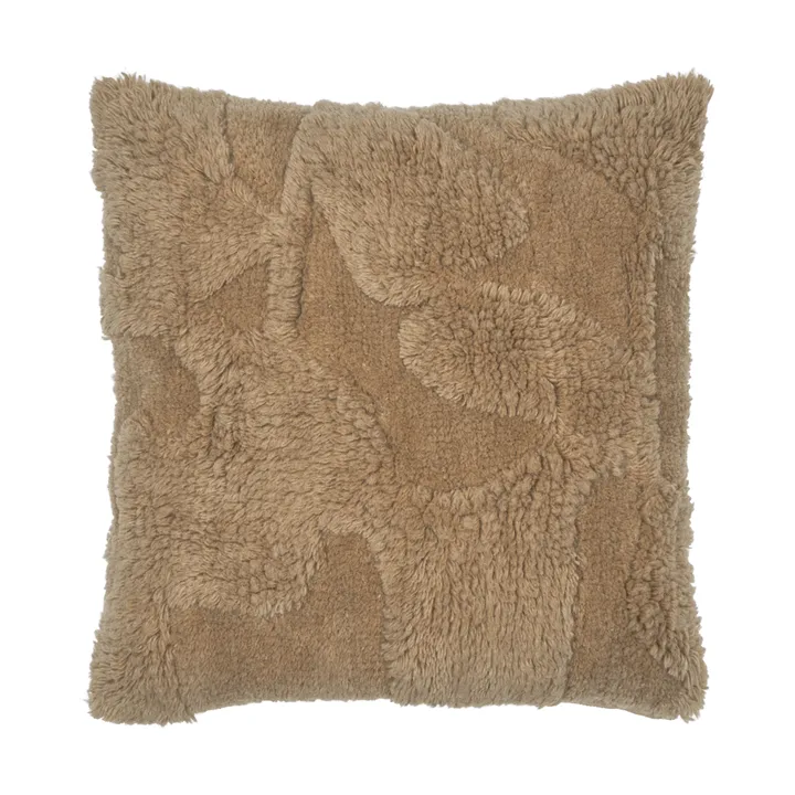 Rime getuftetes Kissen - Braun, 50x50 cm - Ferm Living