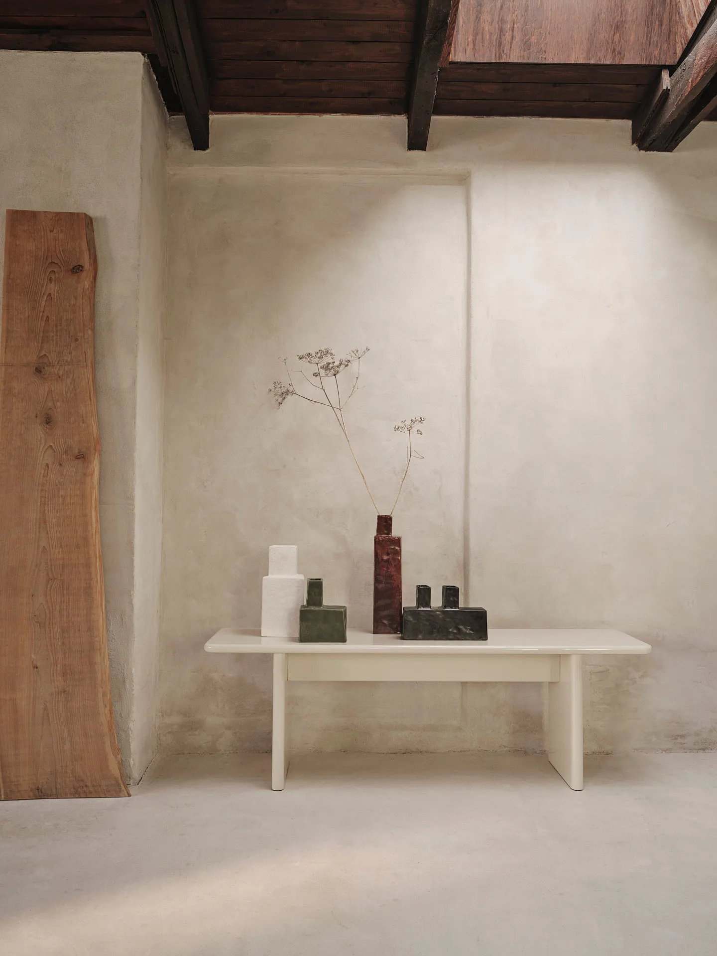 Rink Bank 140 cm, Eggshell Ferm Living