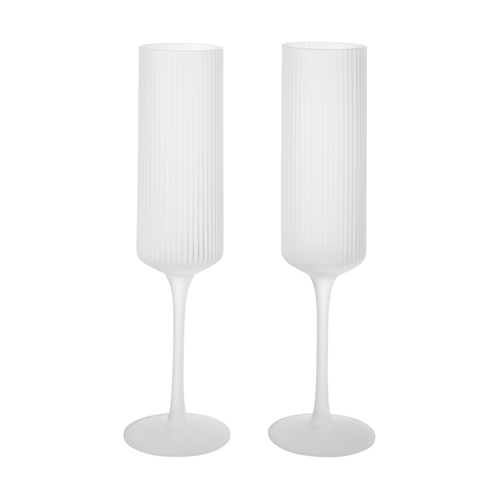 Ripple Champagne flutes Champagneglas 15 cl 2er-Pack - Frosted - Ferm Living