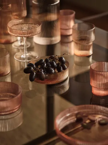 Ripple Champagnerglas 2er Pack - Blush - Ferm Living