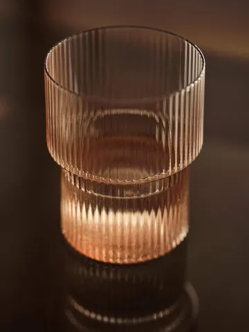 Ripple Glas 4er Pack - Blush - Ferm Living