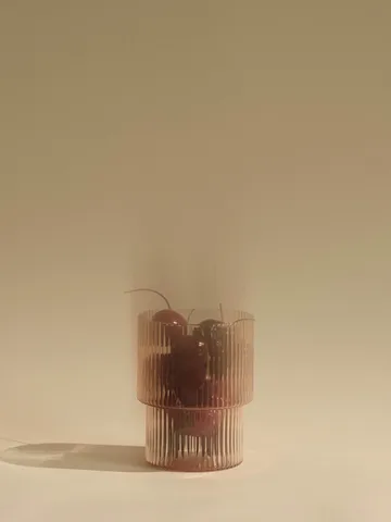 Ripple Glas 4er Pack - Blush - Ferm Living