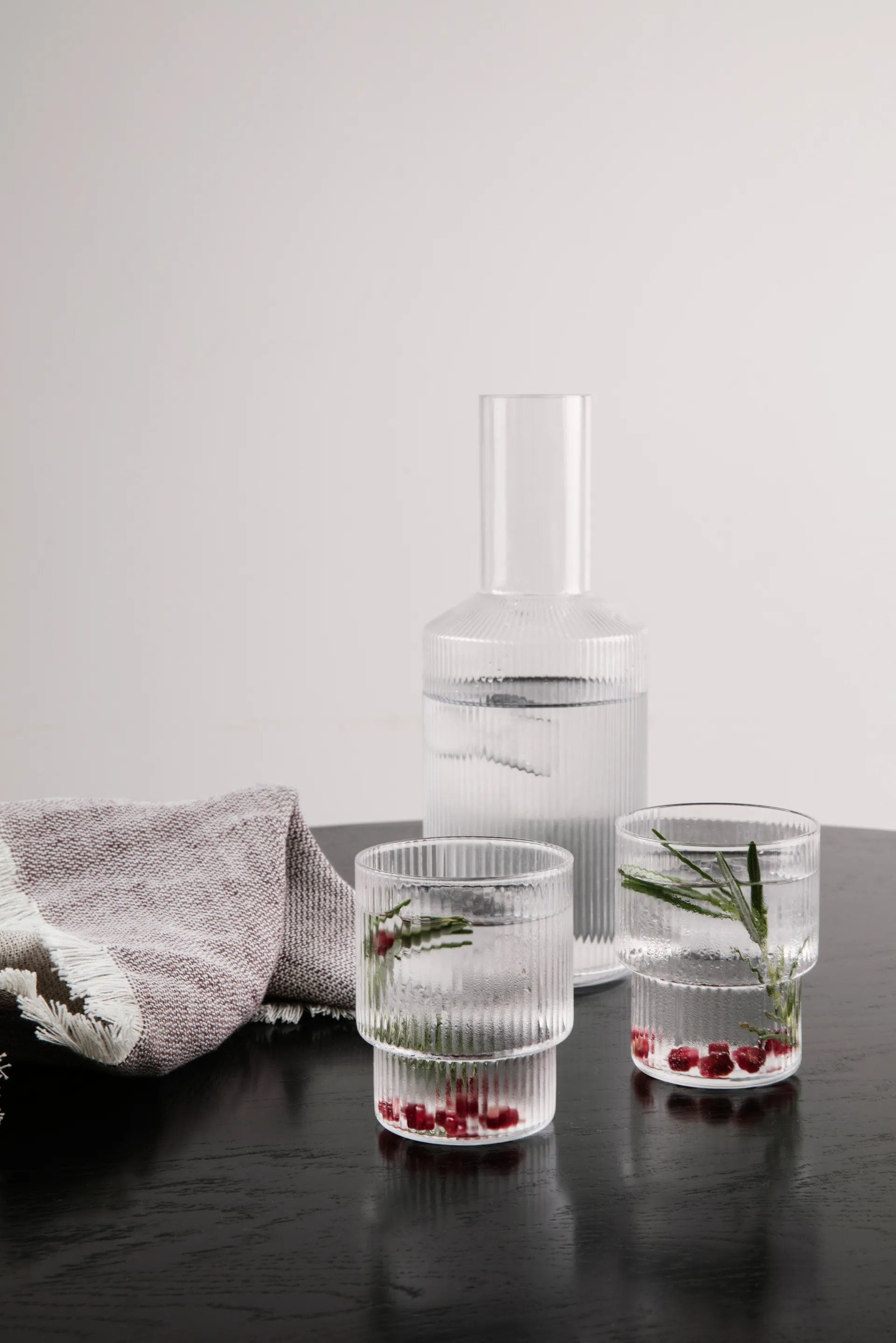 Ripple Glas 4er Pack, Klar Ferm Living