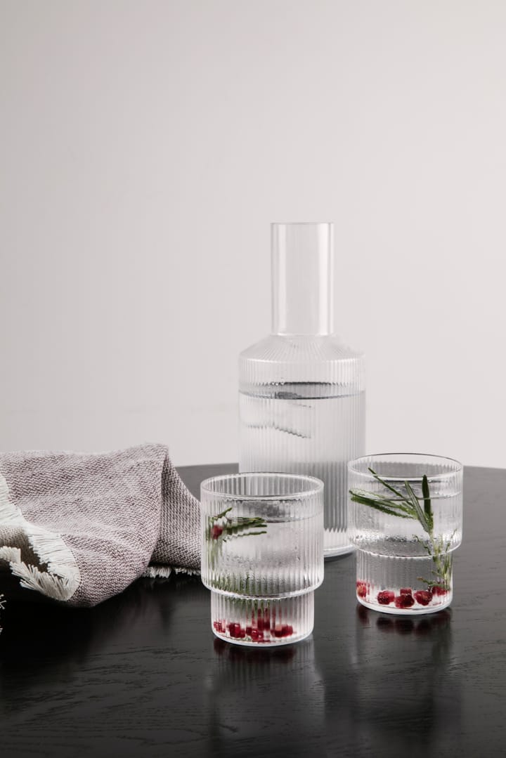 Ripple Glas 4er Pack - Klar - ferm LIVING