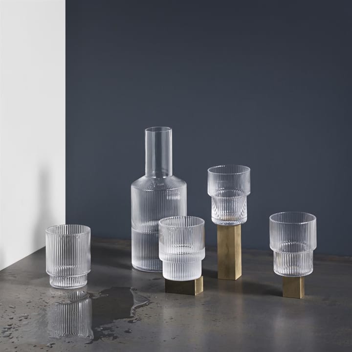 Ripple Glas 4er Pack - Klar - ferm LIVING