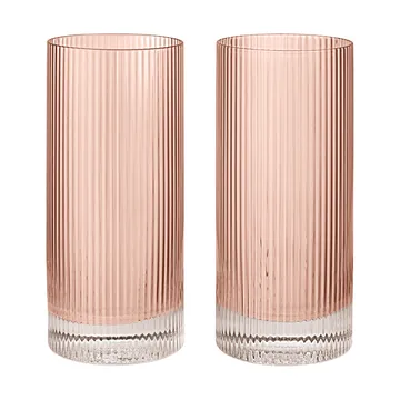 Ripple Highball-Gläser 48 cl 2-teilig - Blush - Ferm Living