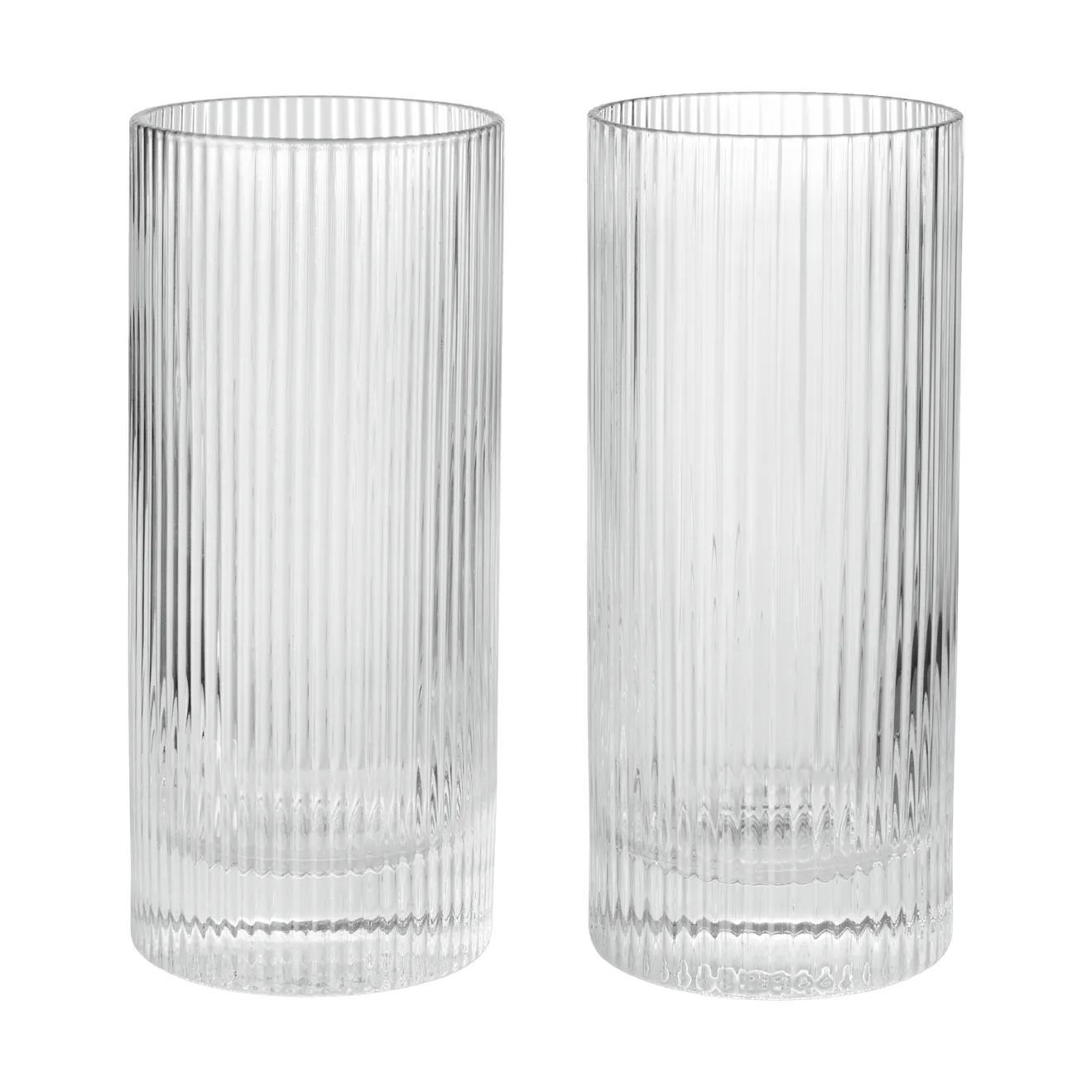 Ripple Highball-Gläser 48 cl 2-teilig, Clear Ferm Living