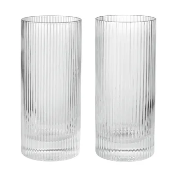 Ripple Highball-Gläser 48 cl 2-teilig - Clear - Ferm Living