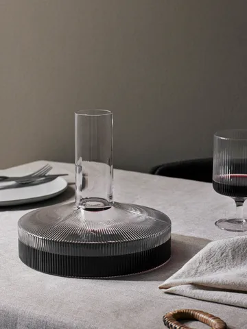 Ripple Karaffe und Glas 17 Teile - Klar - Ferm Living