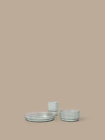 Ripple kids Kindergeschirr - Tea green, 3-teilig - Ferm Living
