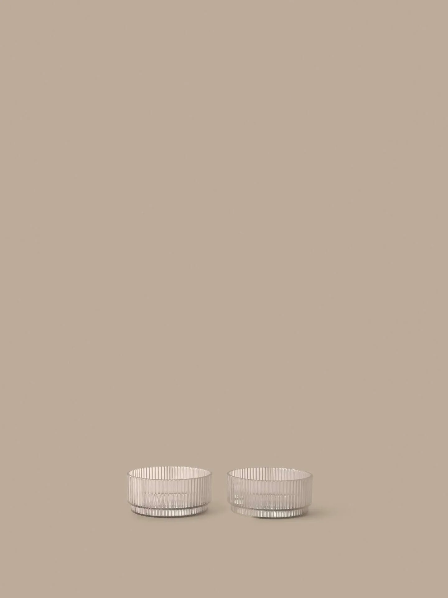 Ripple kids Schüssel, Clear, 2-teilig Ferm Living