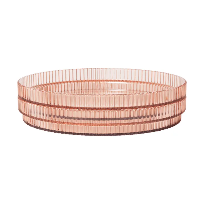 Ripple Kids Teller, Blush, 2-teilig Ferm Living